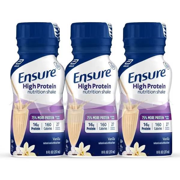 Ensure High Protein Vanilla For 8 oz. Bottle, PK24, Ensure, Mfr#: 64117